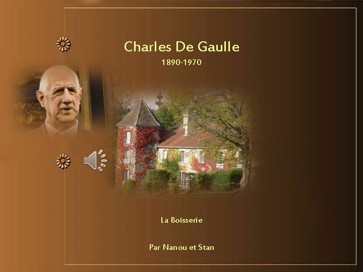 Charles De Gaulle 1890 -1970 La Boisserie Par Nanou et Stan 