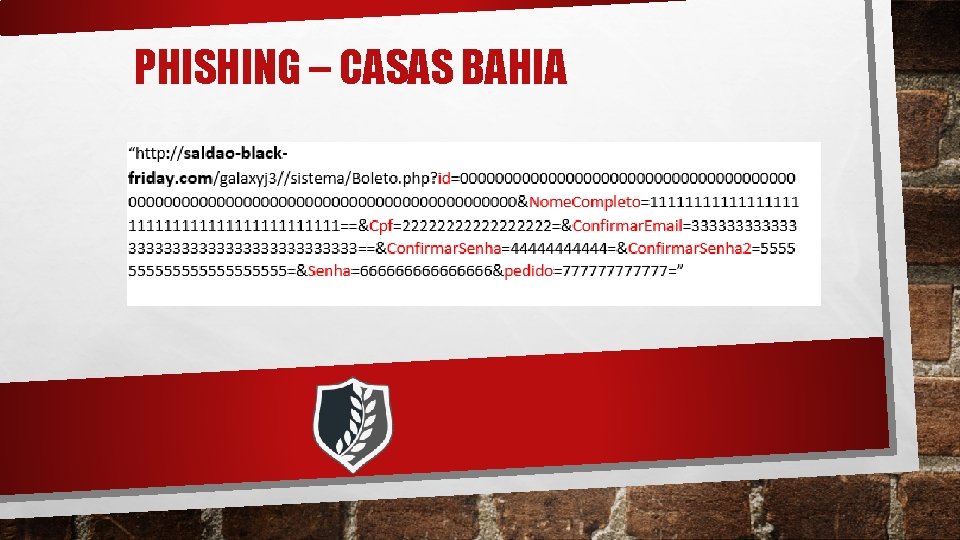 PHISHING – CASAS BAHIA 