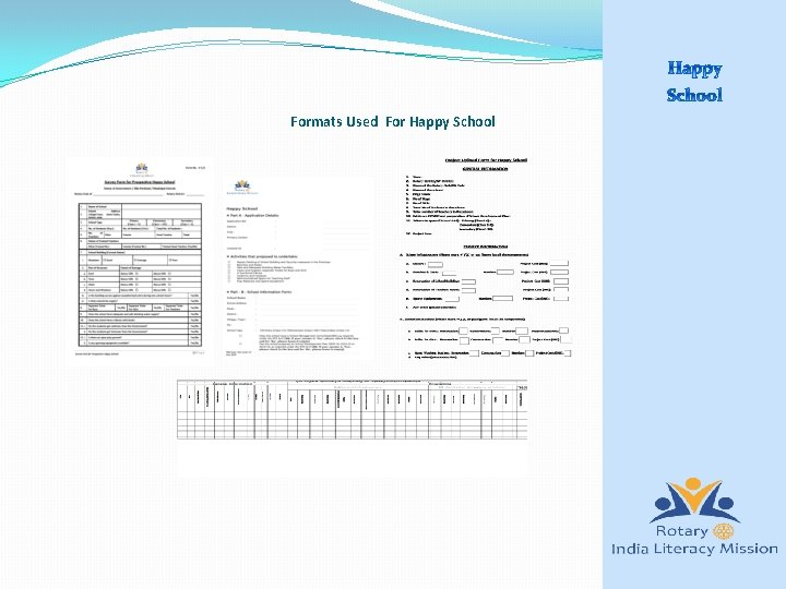 Formats Used For Happy School 