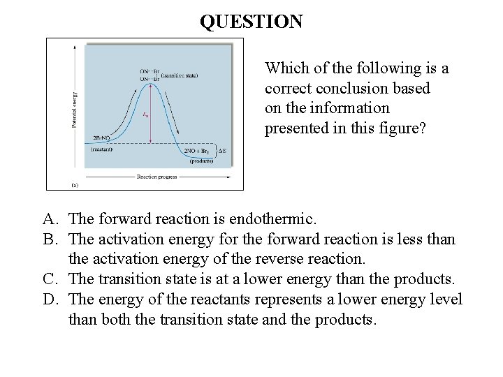 QUESTION Which of the following is a correct conclusion based on the information presented