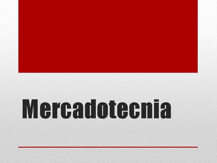 Mercadotecnia 