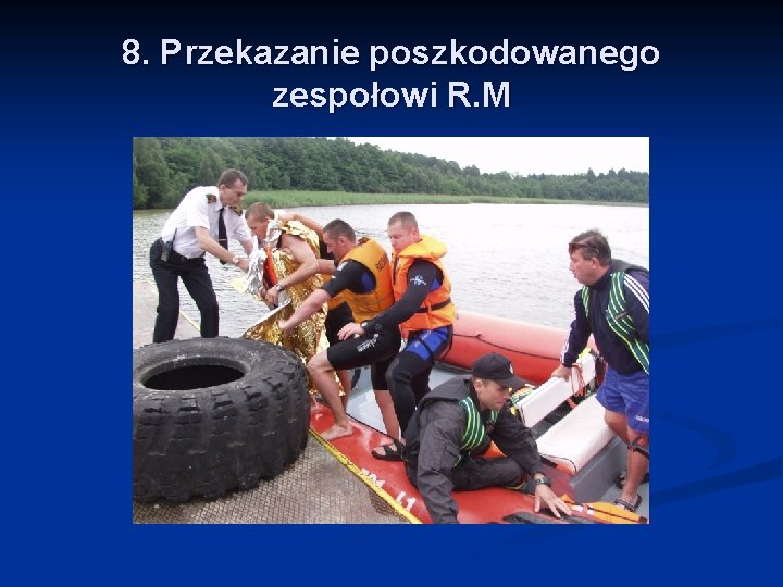 8. Przekazanie poszkodowanego zespołowi R. M 