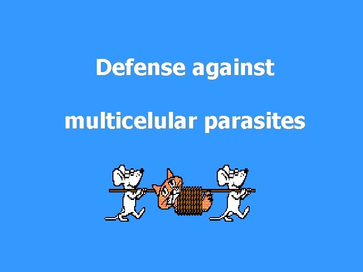 Defense against multicelular parasites 