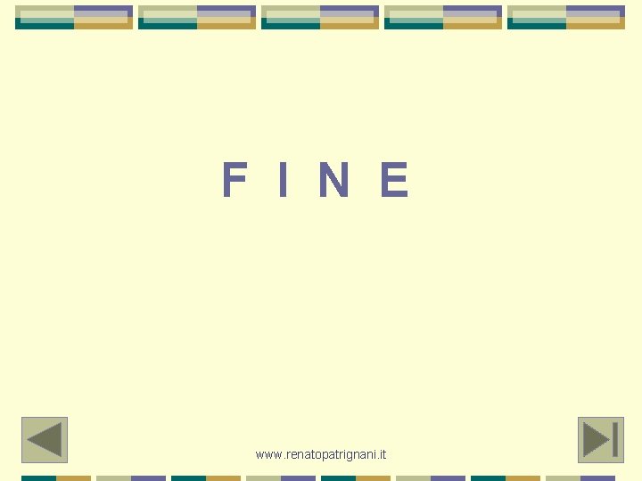 F I N E www. renatopatrignani. it 