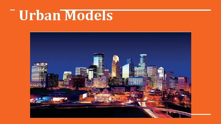 Urban Models 