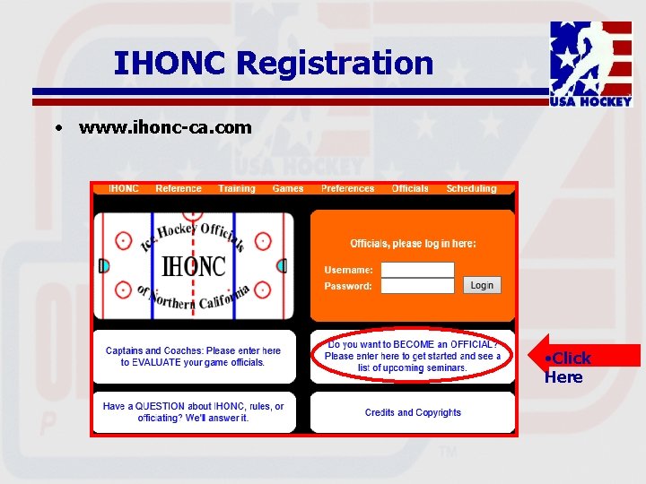 IHONC Registration • www. ihonc-ca. com • Click Here 