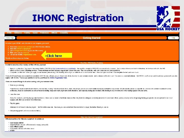 IHONC Registration • Click here 
