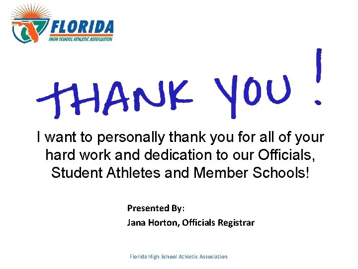 I want to personally thank you for all of your hard work and dedication I want to personally thank you for all of your hard work and dedication