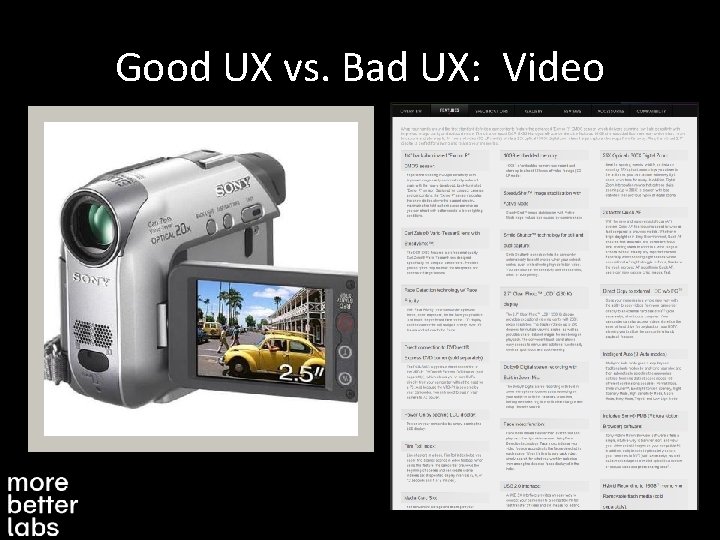 Good UX vs. Bad UX: Video 