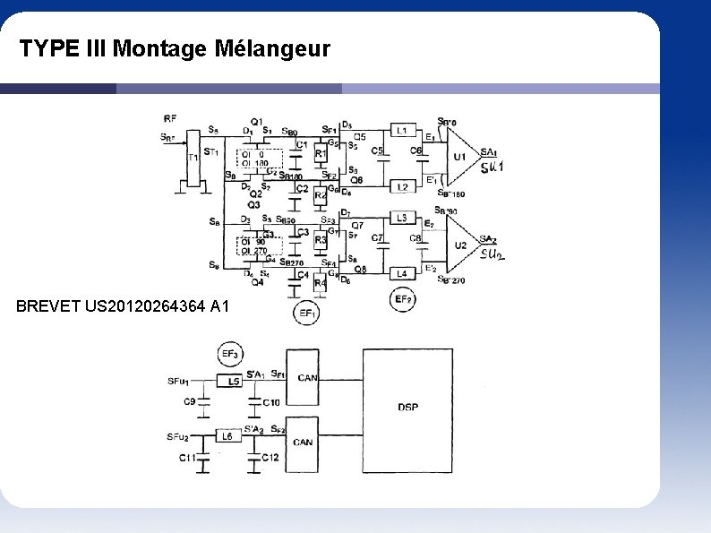 TYPE III Montage Mélangeur BREVET US 20120264364 A 1 