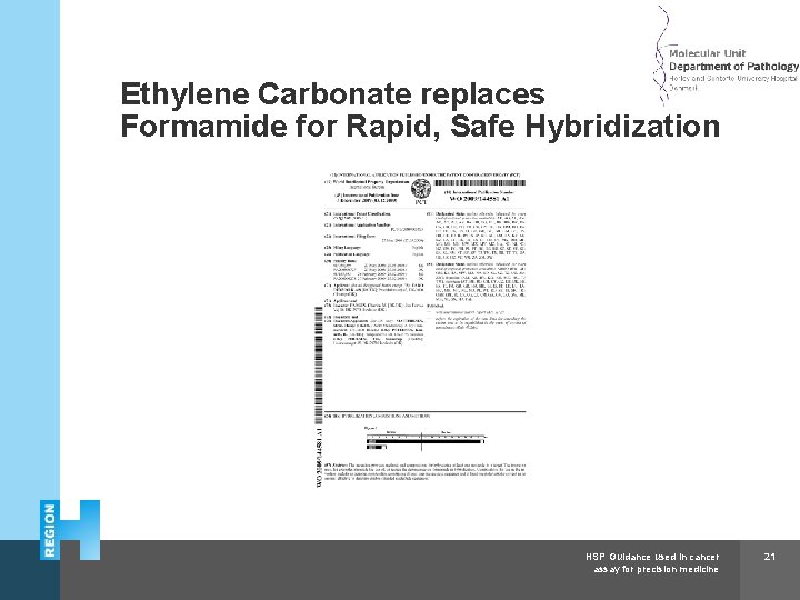 Herlev and Gentofte Hospital Ethylene Carbonate replaces Formamide for Rapid, Safe Hybridization HSP Guidance