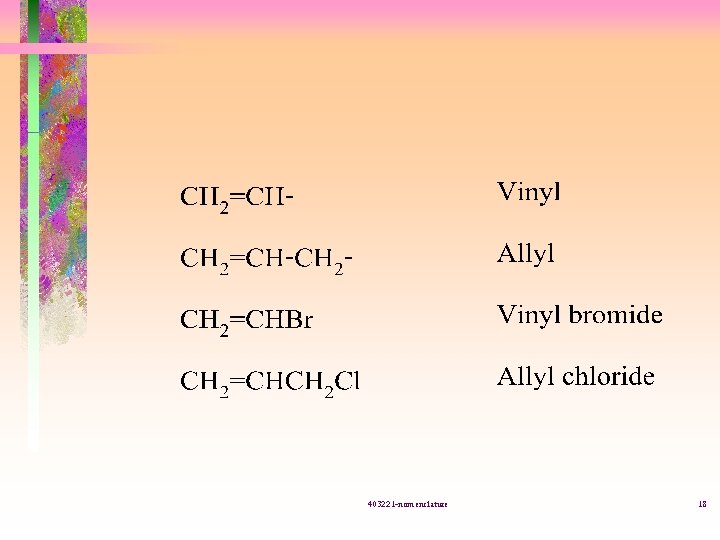 403221 -nomenclature 18 