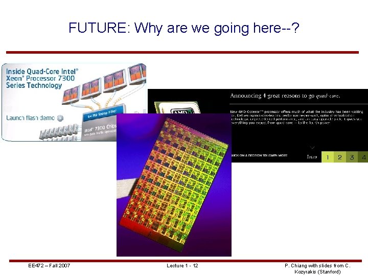 FUTURE: Why are we going here--? EE 472 – Fall 2007 Lecture 1 -