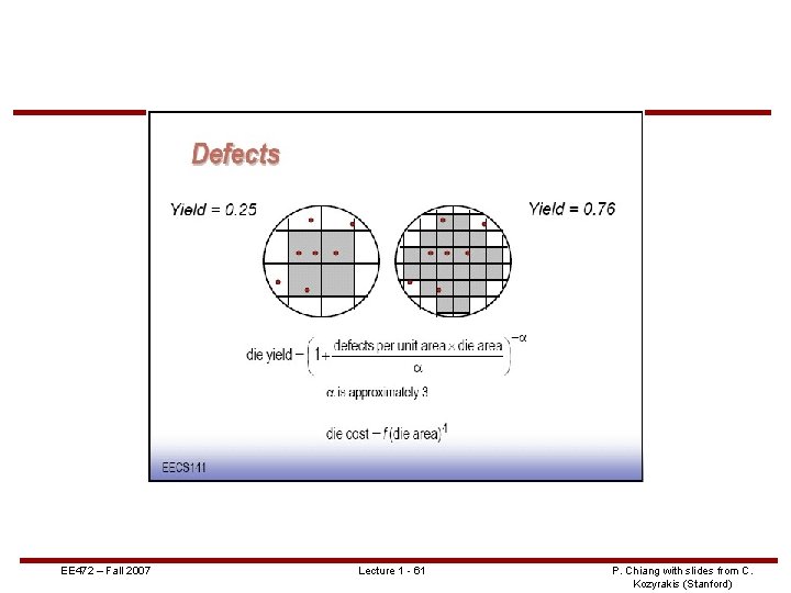 EE 472 – Fall 2007 Lecture 1 - 61 P. Chiang with slides from