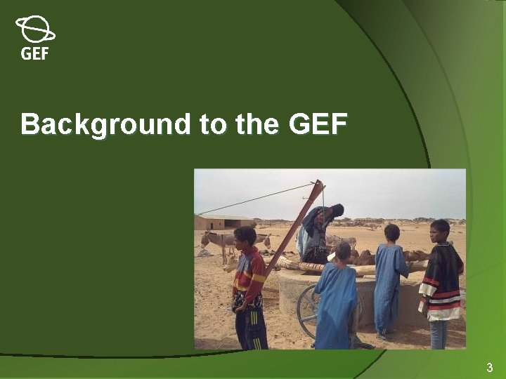 Background to the GEF 3 
