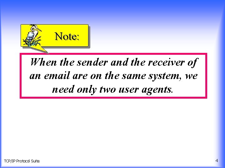 Note: When the sender and the receiver of an email are on the same