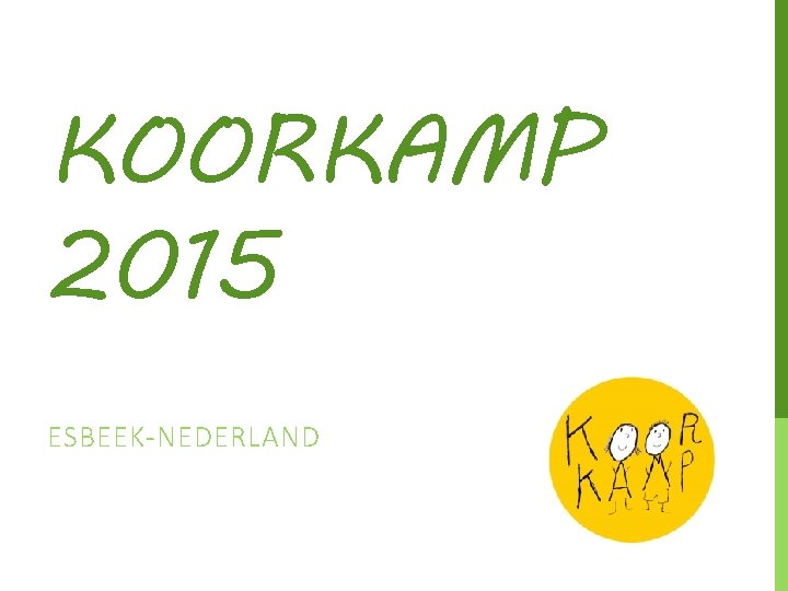 KOORKAMP 2015 ESBEEK-NEDERLAND 