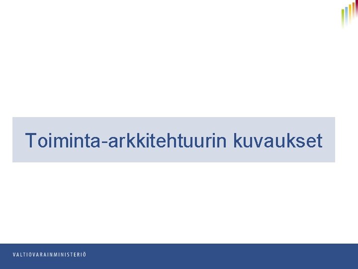 Toiminta-arkkitehtuurin kuvaukset 