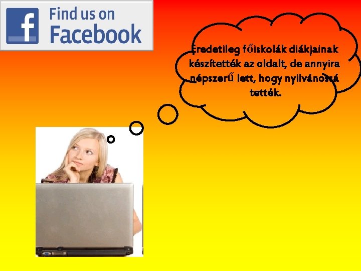 Eredetileg főiskolák diákjainak készítették az oldalt, de annyira népszerű lett, hogy nyilvánossá tették. 