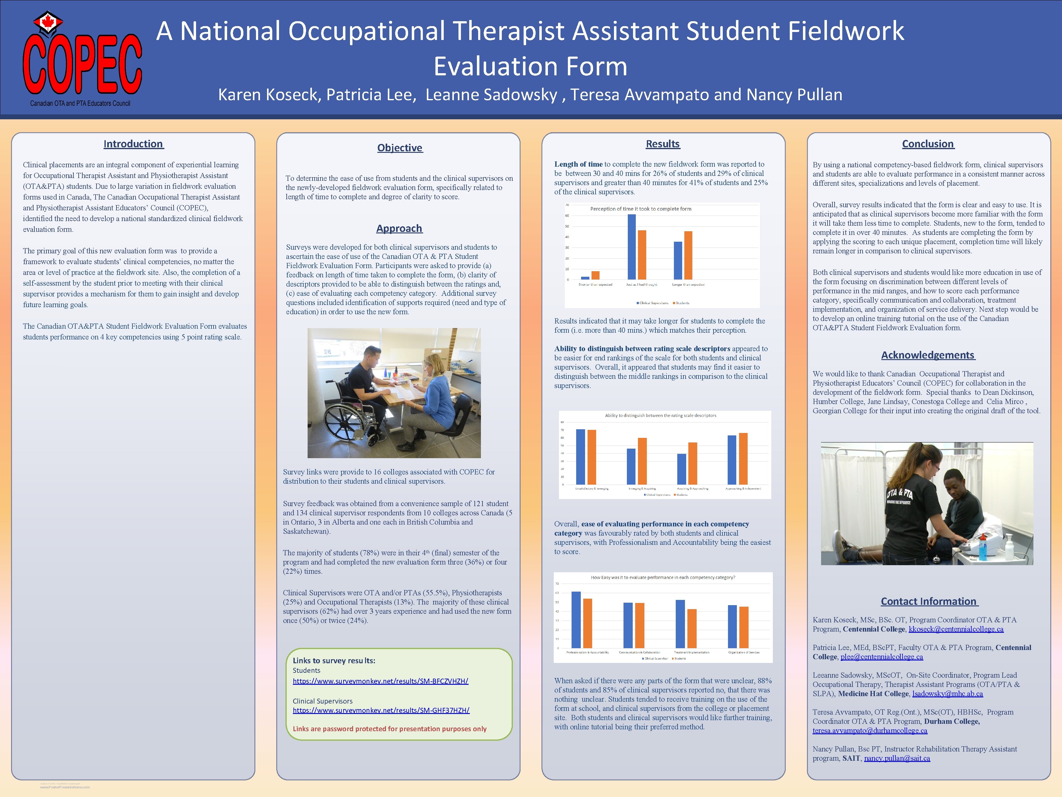 A National Occupational Therapist Assistant Student Fieldwork Evaluation Form Karen Koseck, Patricia Lee, Leanne