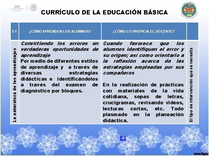 CURRÍCULO DE LA EDUCACIÓN BÁSICA ¿CÓMO APRENDEN LOS ALUMNOS? ¿CÓMO LO PROPICIA EL DOCENTE?