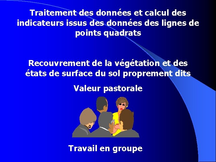 Traitement des données et calcul des indicateurs issus des données des lignes de points