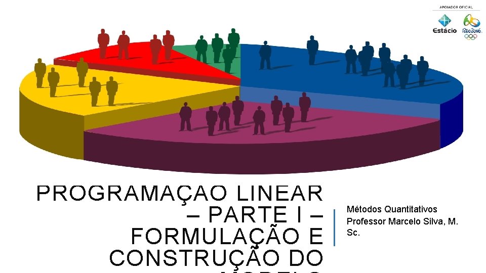 AULA 03 – PROGRAMAÇÃO LINEAR – PARTE I – FORMULAÇÃO E CONSTRUÇÃO DO Métodos