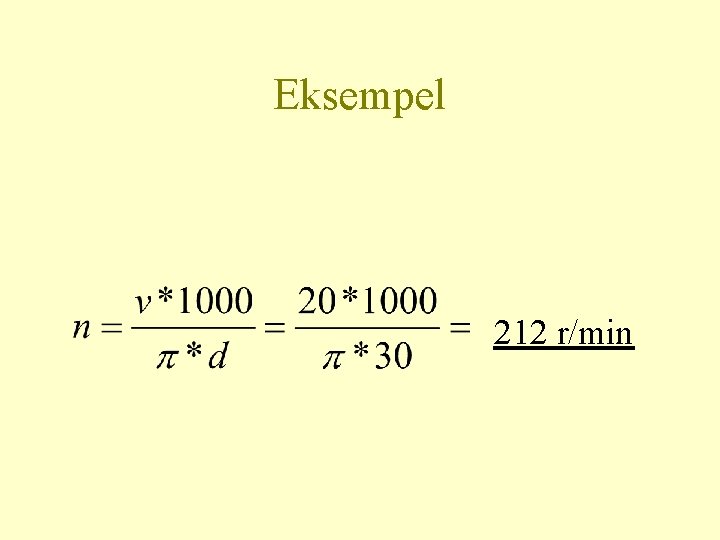 Eksempel 212 r/min 