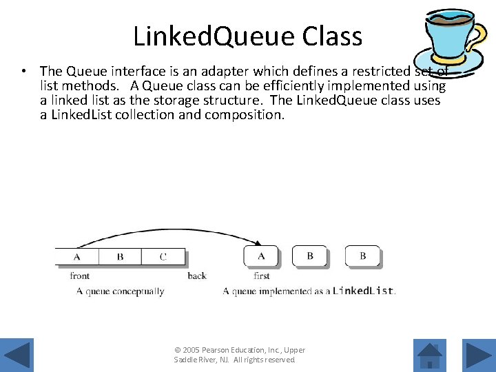 Linked. Queue Class • The Queue interface is an adapter which defines a restricted
