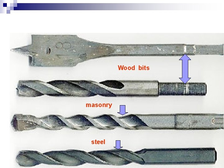 Wood bits masonry steel 