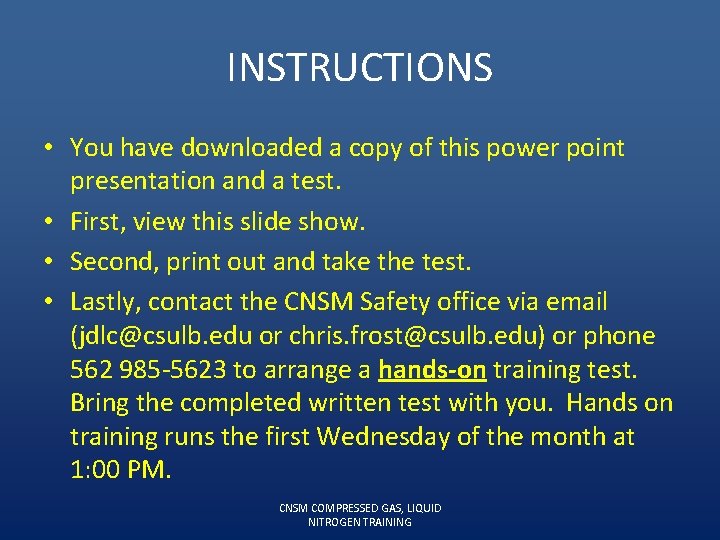 INSTRUCTIONS • You have downloaded a copy of this power point presentation and a