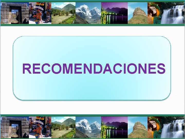 RECOMENDACIONES 