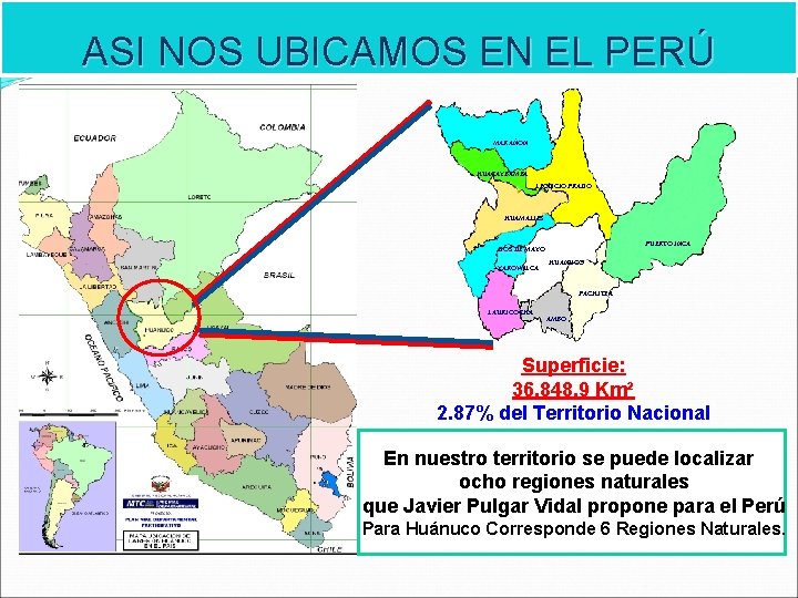 ASI NOS UBICAMOS EN EL PERÚ MARAÑON HUACAYBAMBA LEONCIO PRADO HUAMALIES PUERTO INCA DOS