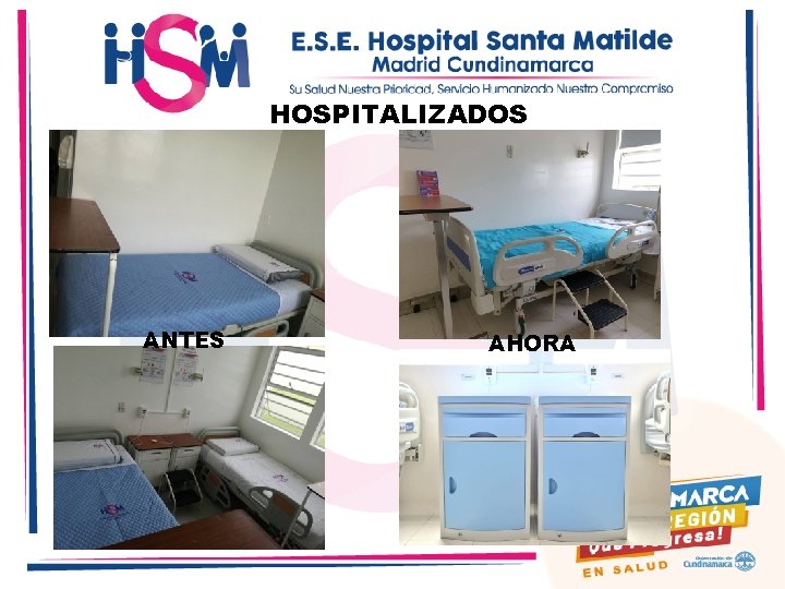 HOSPITALIZADOS ANTES AHORA 