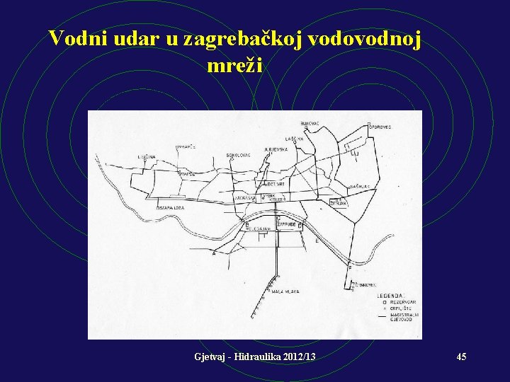 Vodni udar u zagrebačkoj vodovodnoj mreži Gjetvaj - Hidraulika 2012/13 45 