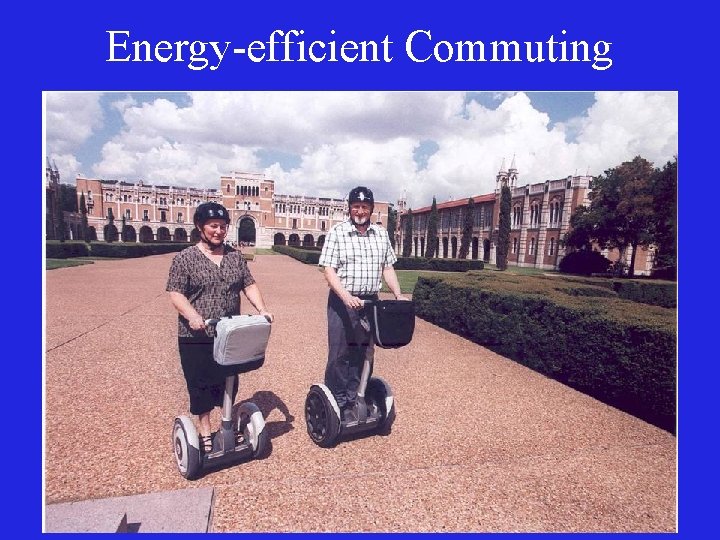 Energy-efficient Commuting 