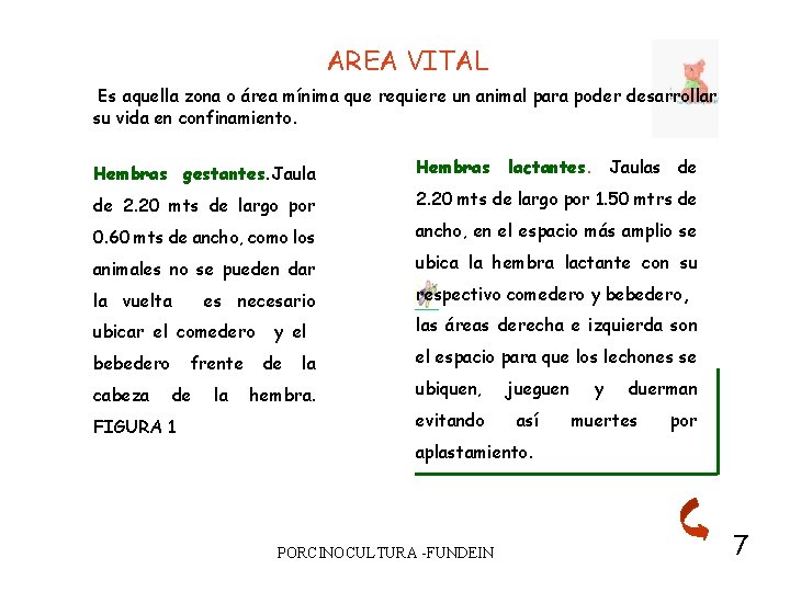 AREA VITAL Es aquella zona o área mínima que requiere un animal para poder