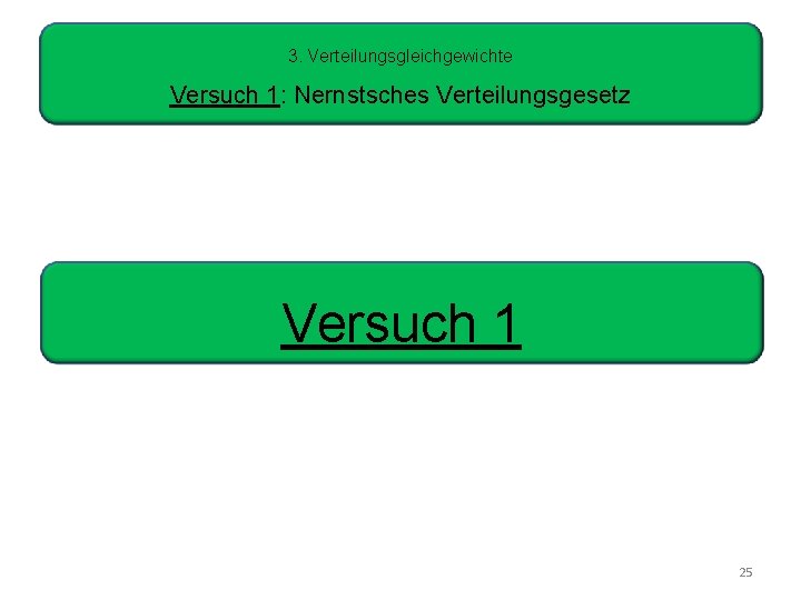 3. Verteilungsgleichgewichte Versuch 1: Nernstsches Verteilungsgesetz Versuch 1 25 