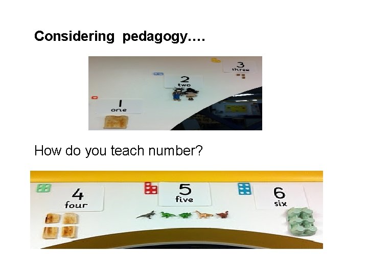 Considering pedagogy…. How do you teach number? 