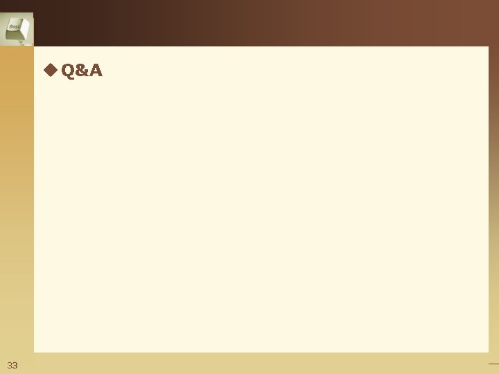 u Q&A 33 
