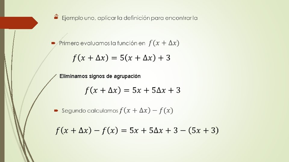  Eliminamos signos de agrupación 