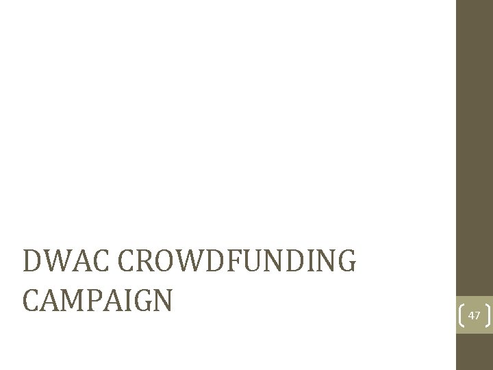 DWAC CROWDFUNDING CAMPAIGN 47 