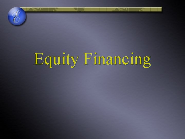 Equity Financing 