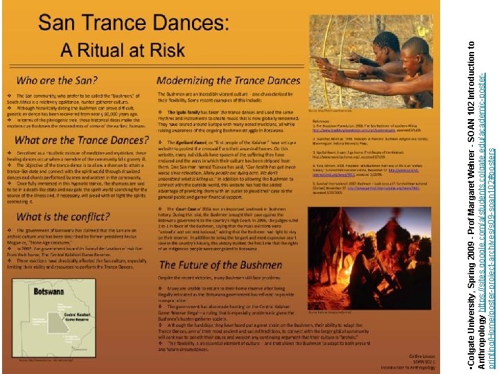  • Colgate University, Spring 2009 - Prof Margaret Wehrer - SOAN 102 Introduction