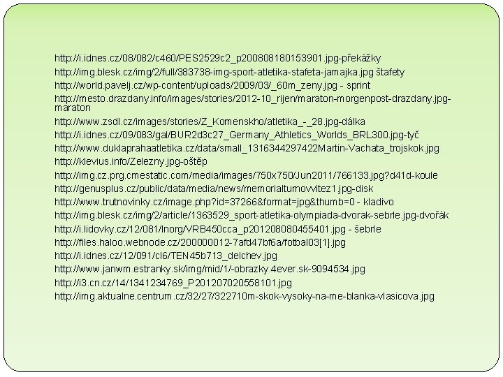 http: //i. idnes. cz/08/082/c 460/PES 2529 c 2_p 200808180153901. jpg-překážky http: //img. blesk. cz/img/2/full/383738