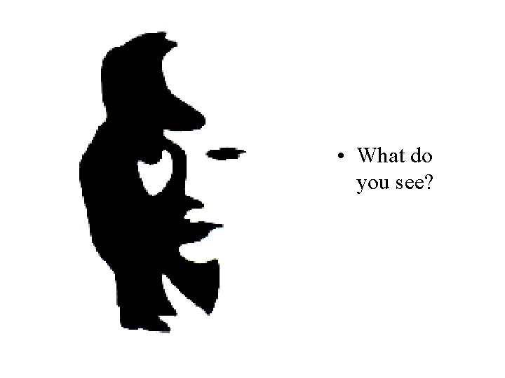  • What do you see? 