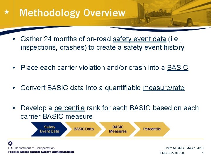 Methodology Overview • Gather 24 months of on-road safety event data (i. e. , Methodology Overview • Gather 24 months of on-road safety event data (i. e. ,