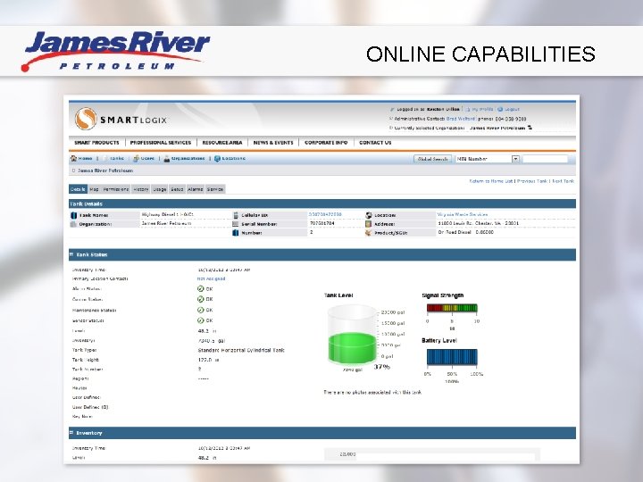 ONLINE CAPABILITIES 