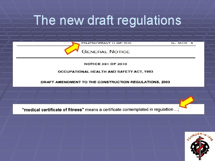The new draft regulations 