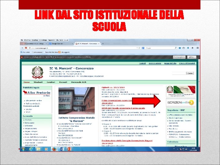 LINK DAL SITO ISTITUZIONALE DELLA SCUOLA 18 